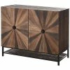 StyleCraft Starburst Rectangular Two-Door Cabinet With Metal Base And Wood Shelf Home -Shop Style Sales 3050726067 RLLD 1