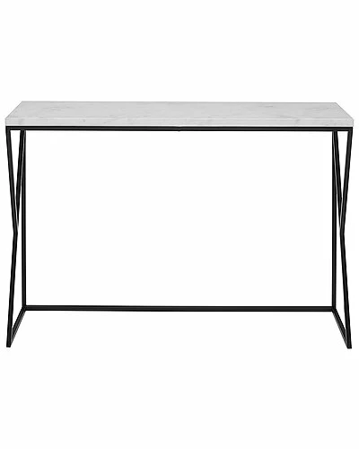 Hewson Geometric Black Side Faux Marble Entry Table Home 3 Hewson Geometric Black Side Faux Marble Entry Table Home
