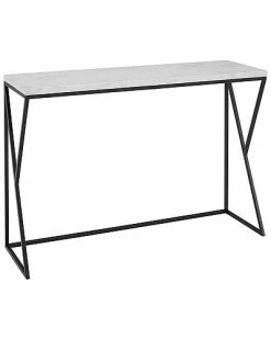 Hewson Geometric Black Side Faux Marble Entry Table Home 7 Hewson Geometric Black Side Faux Marble Entry Table Home -Shop Style Sales 3050726604 RLLD 2