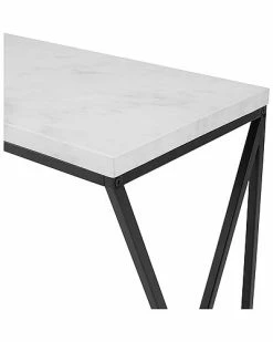 Hewson Geometric Black Side Faux Marble Entry Table Home 8 Hewson Geometric Black Side Faux Marble Entry Table Home -Shop Style Sales 3050726604 RLLD 3