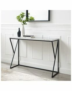 Hewson Geometric Black Side Faux Marble Entry Table Home 9 Hewson Geometric Black Side Faux Marble Entry Table Home -Shop Style Sales 3050726604 RLLD 4