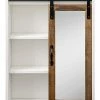 Hewson Modern Farmhouse Sliding Barn Door Wall Storage With Mirror Home -Shop Style Sales 3050734464 RLLD 1