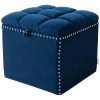 Jennifer Taylor Home Natalia Storage Ottoman Nailhead Accent Trim