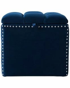 Jennifer Taylor Home Natalia Storage Ottoman Nailhead Accent Trim -Shop Style Sales 3050739310 RLLD 2