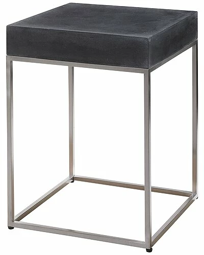 Uttermost Jase Black Concrete Accent Table Home 3 Uttermost Jase Black Concrete Accent Table Home