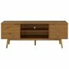 Hewson Modern 2 Door Caramel Solid Wood Tv Stand Home 2 Hewson Modern 2 Door Caramel Solid Wood Tv Stand Home -Shop Style Sales 3050743387 RLLD 1