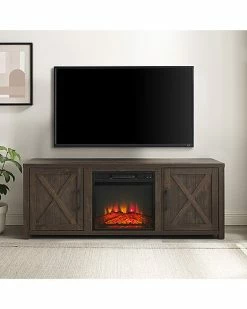 Crosley Furniture Gordon 58in Low-Profile TV Stand W/Fireplace Home -Shop Style Sales 3050746995 RLLD 2
