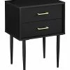 Hewson 20in Mid-Century Modern Two-Drawer Side End Table Home -Shop Style Sales 3050748802 RLLD 1