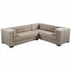 Chic Home Lorenzo Sand Linen Textured Left Sectional