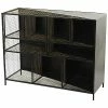 Peyton Lane Industrial Black Metal Console Table Home