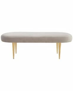 Safavieh Couture Nne Velvet Oval Bench Home