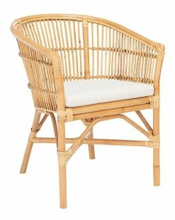 Safavieh Couture Olivia Rattan Accent Chair W/ Cushion Home -Shop Style Sales 3050750733 RLLD 2