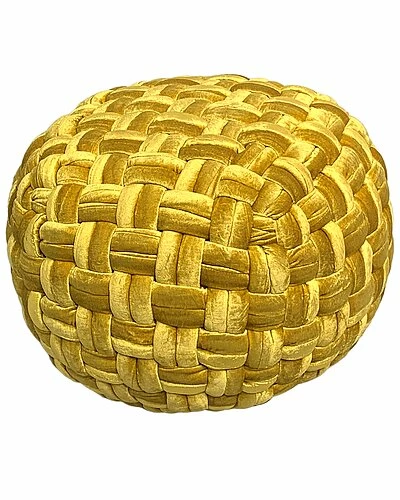 Harkaari Basket Weave Velvet Pouf Home 3 Harkaari Basket Weave Velvet Pouf Home