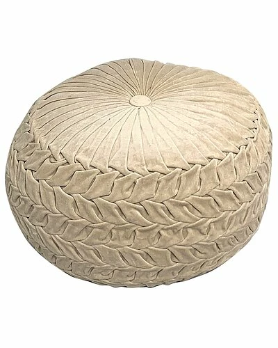 Harkaari Smocking Cotton Velvet Pouf Home 3 Harkaari Smocking Cotton Velvet Pouf Home