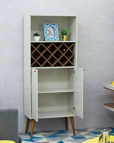 Manhattan Comfort Utopia 10 Bottle Wine Rack China Storage Closet Home 4 Manhattan Comfort Utopia 10 Bottle Wine Rack China Storage Closet Home - Image 2