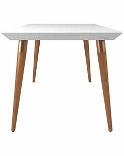 Manhattan Comfort Utopia 70.86in Modern Beveled Rectangular Dining Table Home