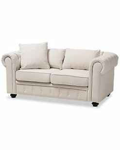 Design Studios Alaise Chesterfield Loveseat Home