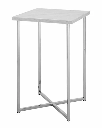 Hewson 16in Glam Square Side End Table Home 3 Hewson 16in Glam Square Side End Table Home