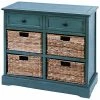 Peyton Lane Wicker Basket Cabinet Home