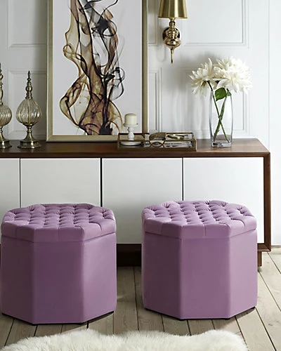 Inspired Home Gabriella Storage Ottoman 4 Inspired Home Gabriella Storage Ottoman - Image 2