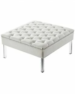 Inspired Home Filomena Oversized Ottoman Coffee Table