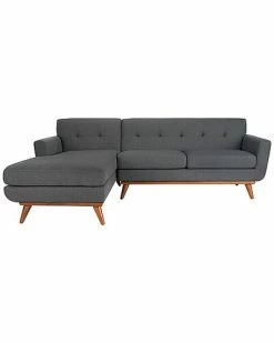 Safavieh Couture Opal Linen Tufted Sectional Sofa Home