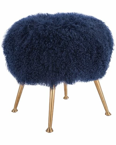 Safavieh Couture Anna Sheepskin Ottoman Home 4 Safavieh Couture Anna Sheepskin Ottoman Home - Image 2