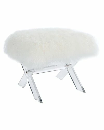 Safavieh Couture Line Sheepskin Ottoman Home 3 Safavieh Couture Line Sheepskin Ottoman Home