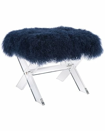 Safavieh Couture Line Sheepskin Ottoman Home 3 Safavieh Couture Line Sheepskin Ottoman Home