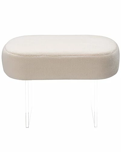Safavieh Couture Warren Faux Sheepskin Ottoman Home 3 Safavieh Couture Warren Faux Sheepskin Ottoman Home