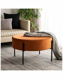 Safavieh Lisbon Round Cocktail Ottoman Home -Shop Style Sales 3050782363 RLLD 3