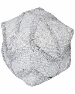 Uttermost Olfen Gray Pouf Home