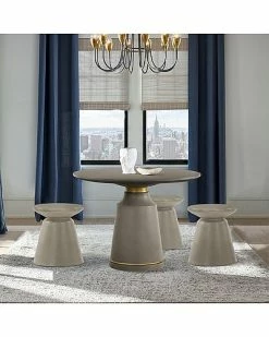 Armen Living Umbre Concrete Indoor Outdoor Accent Stool End Table Home -Shop Style Sales 3050796981 RLLD 2