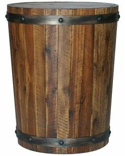 Uttermost Ceylon Wine Barrel Side Table Home