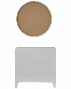 Peyton Lane Set Of 2 Contemporary White Wood Console Table With Mirror Home 11 Peyton Lane Set Of 2 Contemporary White Wood Console Table With Mirror Home -Shop Style Sales 3050814167 RLLD 5