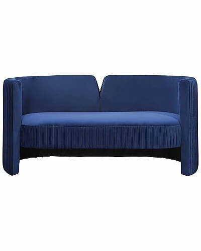 Sagebrook Home Pleated Velveteen Sofa 3 Sagebrook Home Pleated Velveteen Sofa