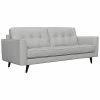 Armen Living Daeson 86In Mid-Century Modern Dove Leather Square Arm Sofa Home 2 Armen Living Daeson 86In Mid-Century Modern Dove Leather Square Arm Sofa Home -Shop Style Sales 3050822743 RLLD 1