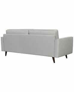 Armen Living Daeson 86In Mid-Century Modern Dove Leather Square Arm Sofa Home -Shop Style Sales 3050822743 RLLD 4