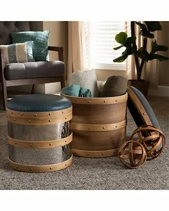 Baxton Studio Caleb 2pc Storage Ottoman Set Home -Shop Style Sales 3050823341 RLLD 5