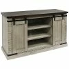 StyleCraft Peachtree Sliding Barn Door Media Console With Removable Shelves Home -Shop Style Sales 3050825851 RLLD 1