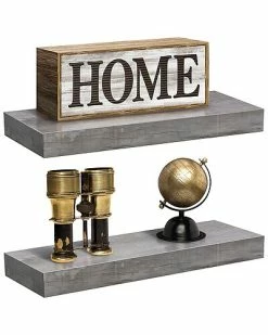 Sorbus 2 Tier Wall Mount Floating Shelves Home