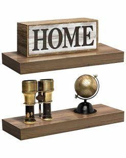 Sorbus 2 Tier Wall Mount Floating Shelves Home