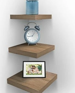 Sorbus Wood Tile Shelf Home
