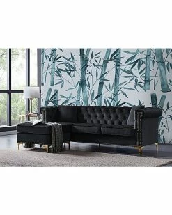 Chic Home Levin Velvet Left Sectional Sofa 7 Chic Home Levin Velvet Left Sectional Sofa -Shop Style Sales 3050827899 RLLD 3