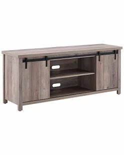 Abraham + Ivy Deacon Gray Oak Tv Stand Home