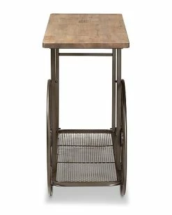 Baxton Studio Terence Wheeled Console Table Home -Shop Style Sales 3050828743 RLLD 3