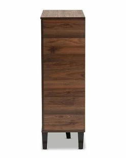 Baxton Studio Idina 1-Door Shoe Cabinet Home -Shop Style Sales 3050828750 RLLD 3