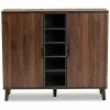 Baxton Studio Idina 2-Door Shoe Cabinet Home -Shop Style Sales 3050828752 RLLD 1