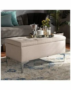 Baxton Studio Mabel Storage Ottoman Home -Shop Style Sales 3050828815 RLLD 4