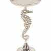 Peyton Lane Sea Horse Pedestal Accent Table Home